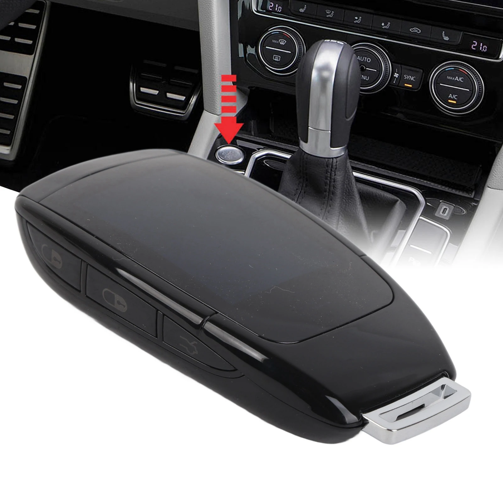 

Smart Key TK900 LCD Smart Key Remote Keyless Entry for Start Stop Engine Button Models