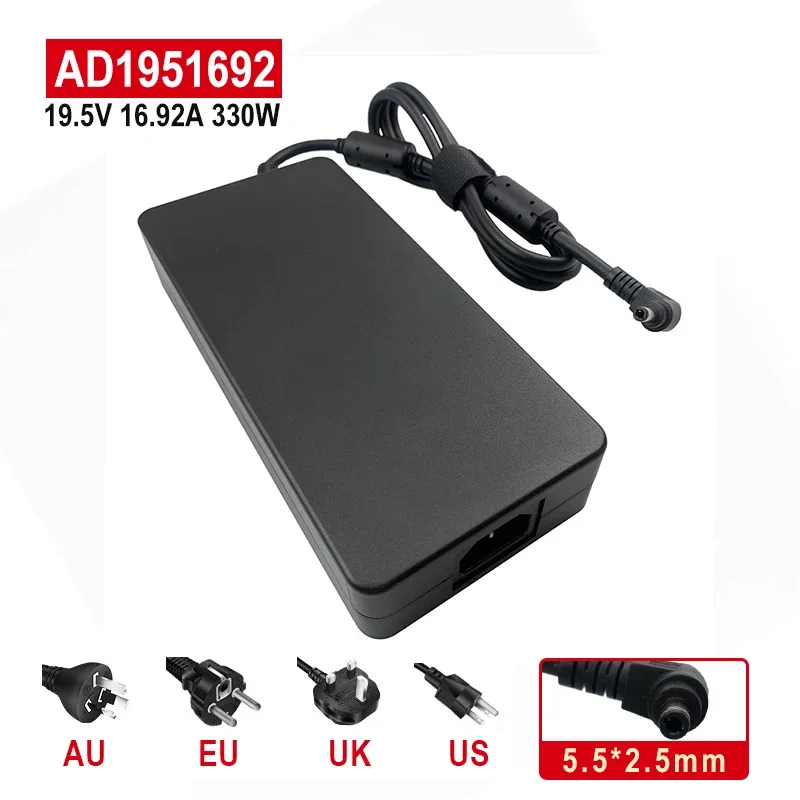 Imagem -01 - Adaptadores de Alimentação ac para Notebook Charger 19.5v 16.92a 330w 5.5x2.5 mm Mechrevo X10ti Hasee Delta Fonte de Alimentação para Msi Gs65 Gs66 adaptadores de alimentacao ac para notebook charger 195v 1692a 330w 55x25 mm mechrevo x10ti hasee delta fonte de alimentacao para msi gs65 gs66 01