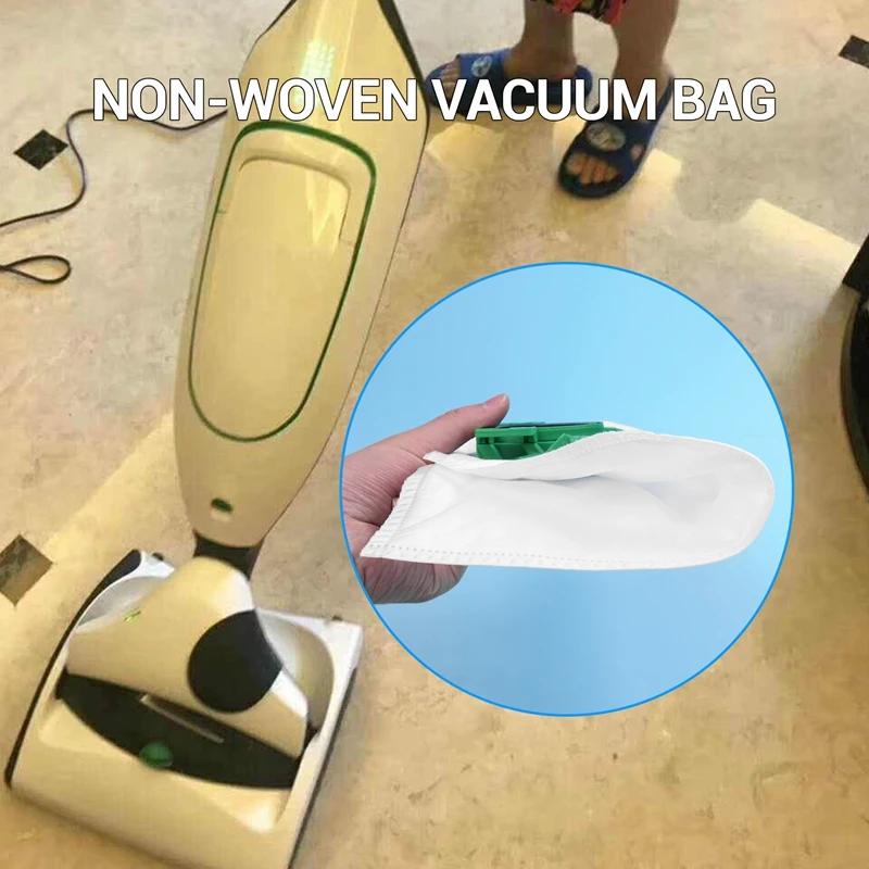 Bolsa de polvo para Vorwerk Kobold VK200, FP200, 12 paquetes