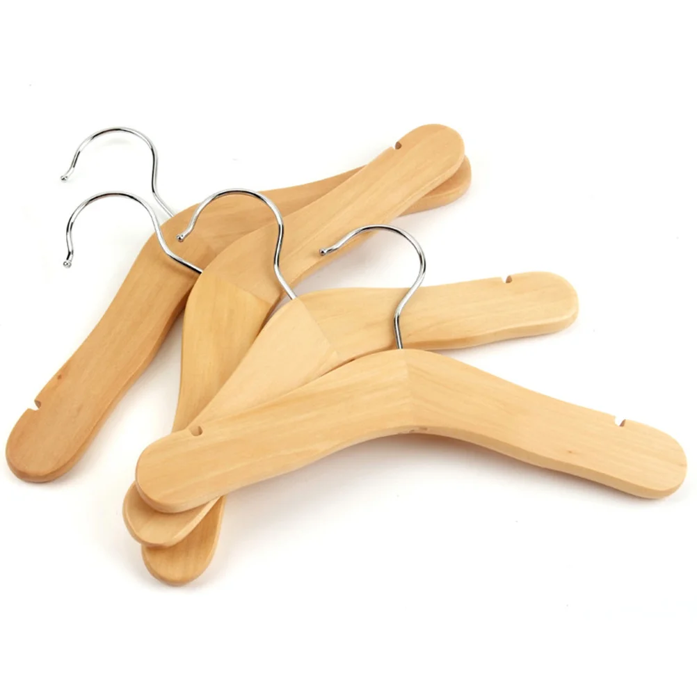 5 قطعة الشماعات الخشبية الشماعات مواد من الستانليس ستيل السلس لا نتوءات تخزين شماعات شماعات الملابس