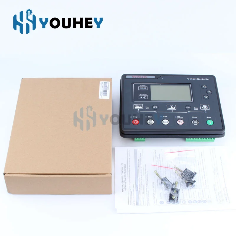 Imagem -06 - Painel do Módulo de Controle Auto Start And Stop Controlador do Gerador Substitua Smartgen Hgm6120u Hgm6110u 6110u