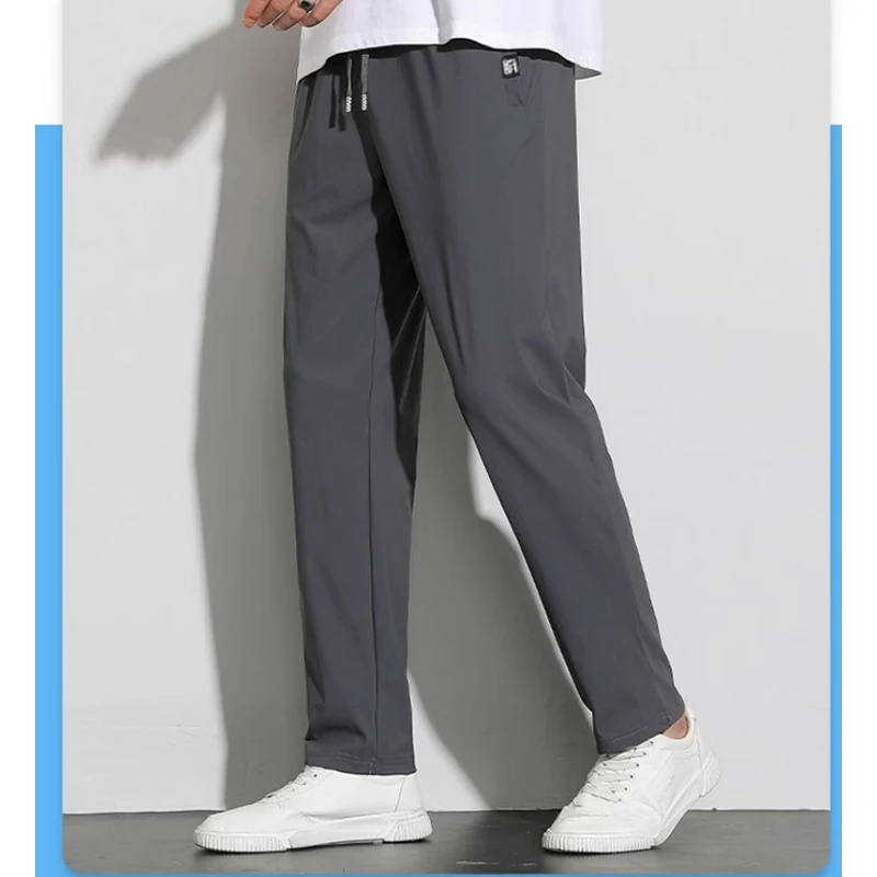 

Spring and autumn loose sports pants loose large size straight pants student tide brand casual straight pants