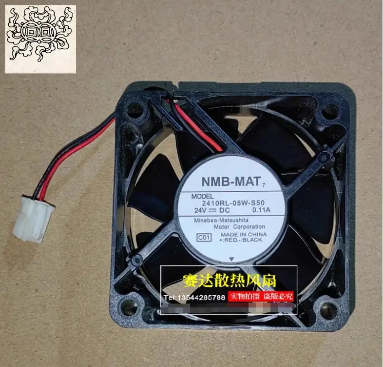 

Ltsf For NMB 2410RL-05W-S50 DC 24V 0.11A 60x60x25mm 2-Wire Server Cooling Fan