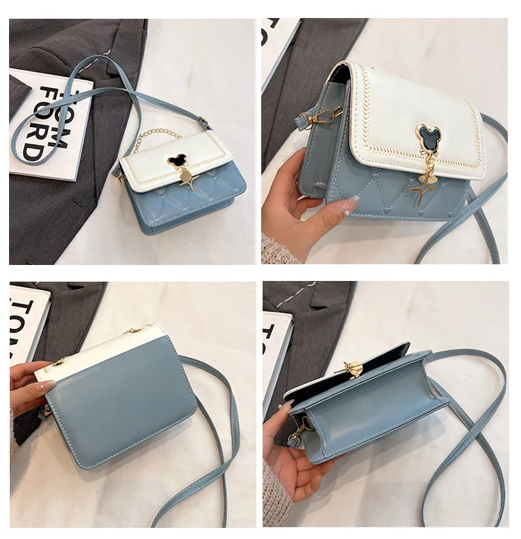 حقيبة كتف نسائية، حقائب كروس، حقائب يد عصرية، محفظة من البولي يوريثان، حقائب يد محمولة، حقيبة ساعي صغيرة #4