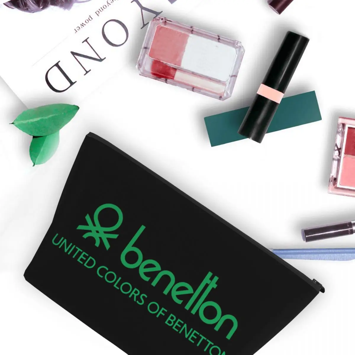 United Colors Of Benetton-neceser de viaje para mujer, organizador de maquillaje, bolsa de almacenamiento de artículos de tocador, caja de Kit Dopp