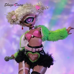 Shuga Fairy Bjd Dolls Cyclops 1/4 Dopamine Style Charming Big Eyes Fashion Lady Attractive Candy Color Toys Ball Jointed Doll