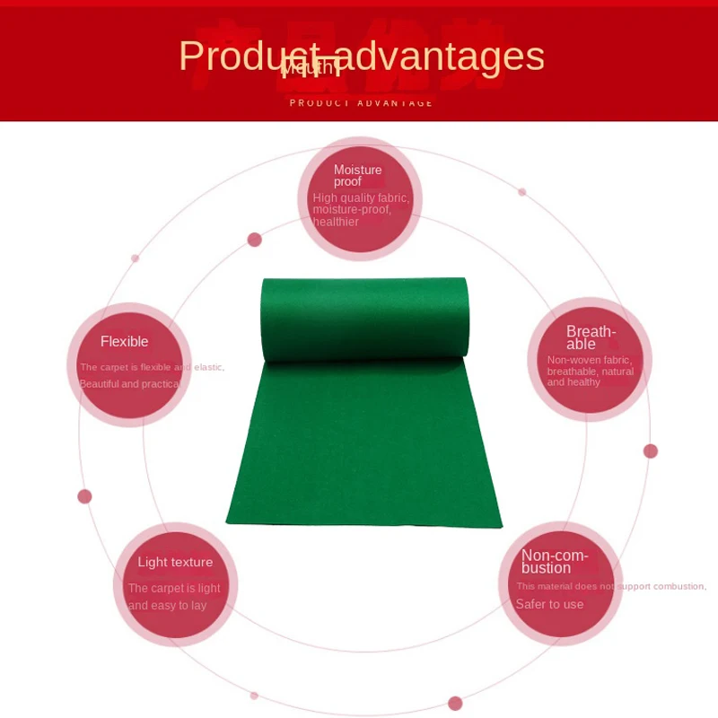 Green Wedding Accessories Grass Aisle Runner Carpet Rugs for Step and Ceremony Parties and Events Indoor or Outdoor Decoration