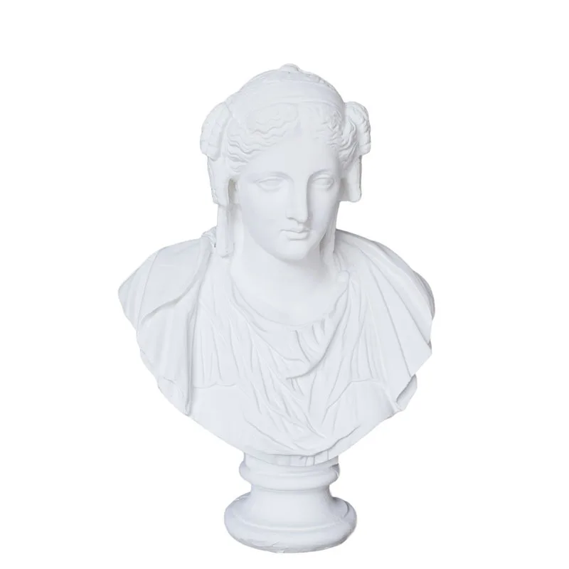 

plaster statue curly-haired woman plaster statue teaching aids sketching still life sculpture model ornament