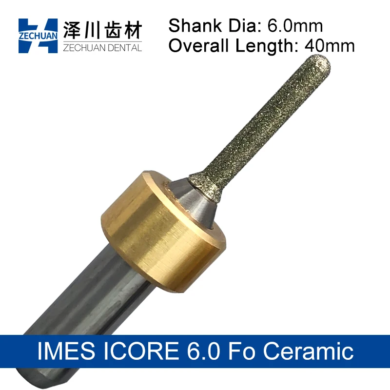 ZECHUAN High Quality Lithium Disilicate Glass Ceramic Lathe Milling Burs Fo IMES ICORE 6.0 System