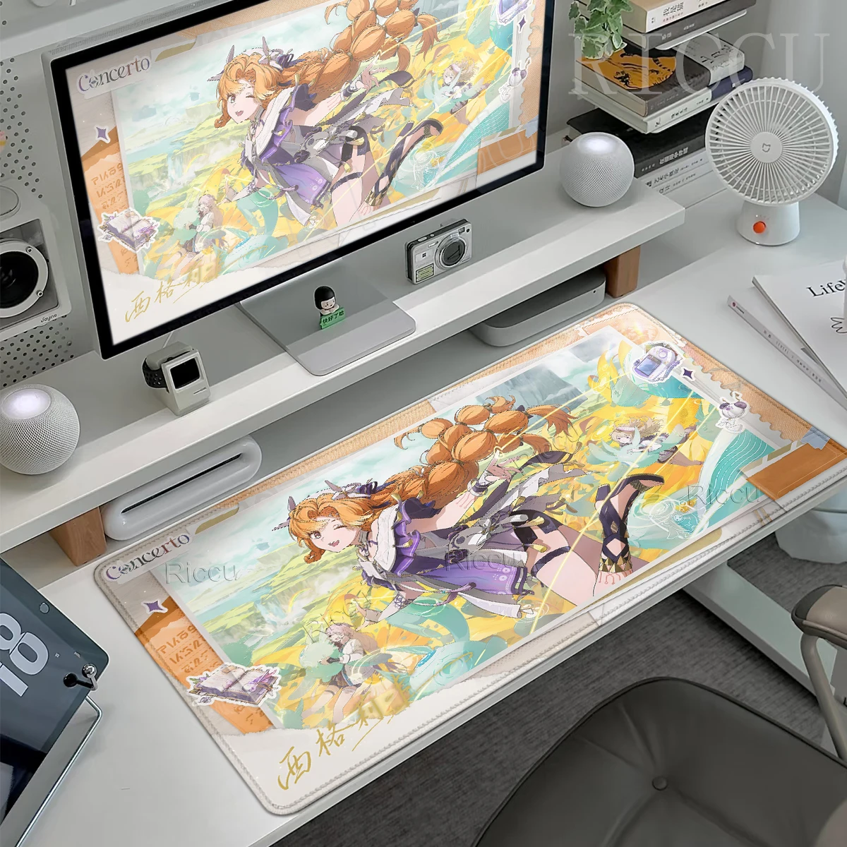 HD Printing XXL Mouse Pads Game Wuthering Waves Character Pattern Mats Computer Gaming Accessories Rubber Keyboard Non-slip Rugs