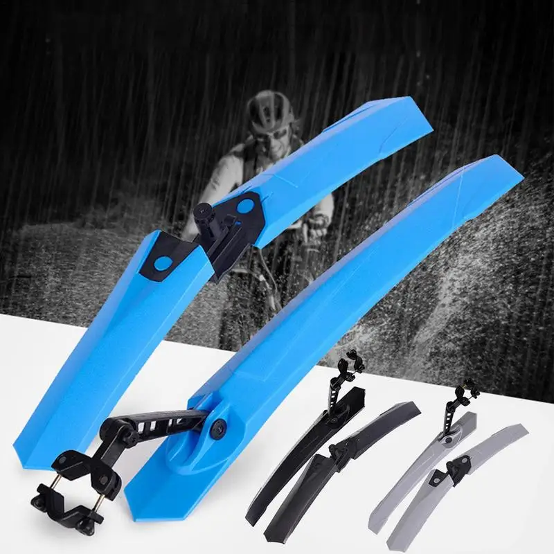 Bicycle Mudguard Mountain Bike Mud Guard Front And Rear Mud Guard Adjustable Bike Mudflap For Mountain Bikes & Road Bikes