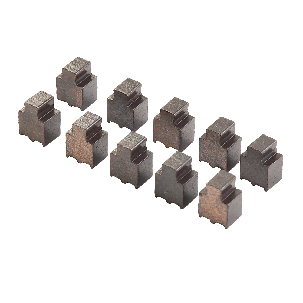 10 pçs escovas de carbono cinza para rs775 rs750 rs755 para motores de broca elétrica moedores ângulo acessórios da ferramenta elétrica