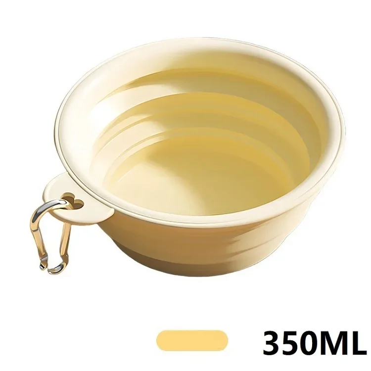 350ML Zusammenklappbarer Silikon-Haustierschüssel, Faltbarer Hundetrinknapf, Tragbarer Wasserschüssel für Hunde & Katzen zur Verwendung im Freien – Detail 7