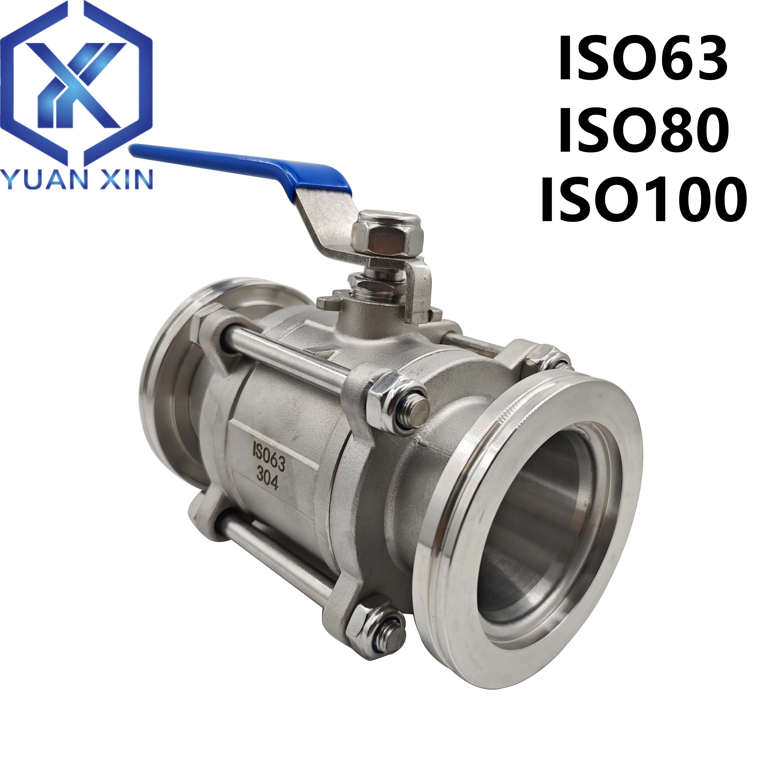 Válvula de esfera de vácuo alta ISO ISO63 ISO80 ISO100 Válvula de esfera de vácuo manual