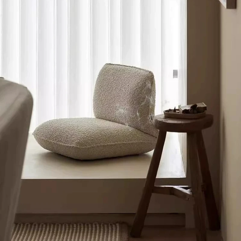 

Популярное кресло для эркера и чайный столик, многослойный высокоэластичный пенопласт, деревянный каркас с эластичными веревками, мягкая тканевая подушка-татами для сиденья