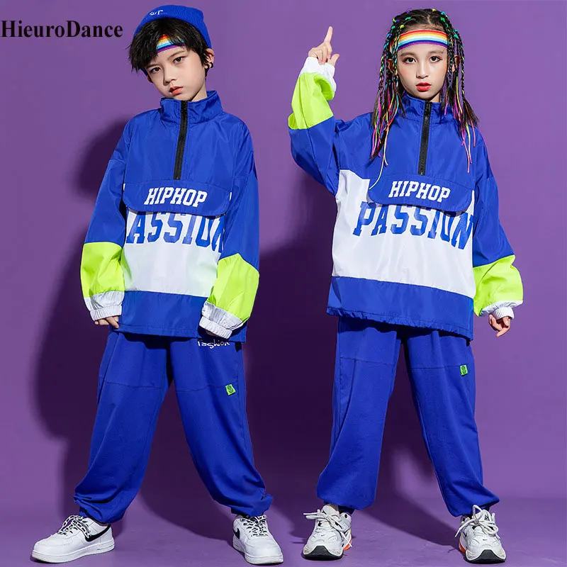 Jungen Hip Hop Kostüme Mädchen Tank Cargo Hose Outfits Kind Jogger Street Dance Kinder Streetwear Mädchen Sport Tragen Mädchen Tanz Kostüm