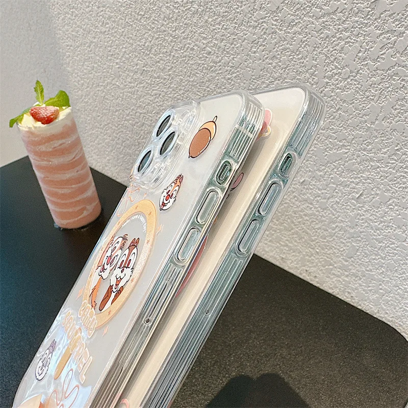Disney-iPhone用磁気ケース,iPhone 14 13 12 11 pro max 14 pro用リス,モダンスタイル