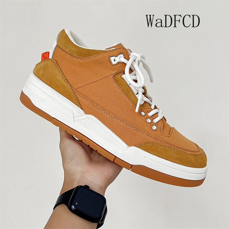 

Кроссовки Повседневные мужские дизайнерские легко подходящие туфли для досок Модные кожаные/холщовые дышащие туфли на платформе с увеличенной высотой