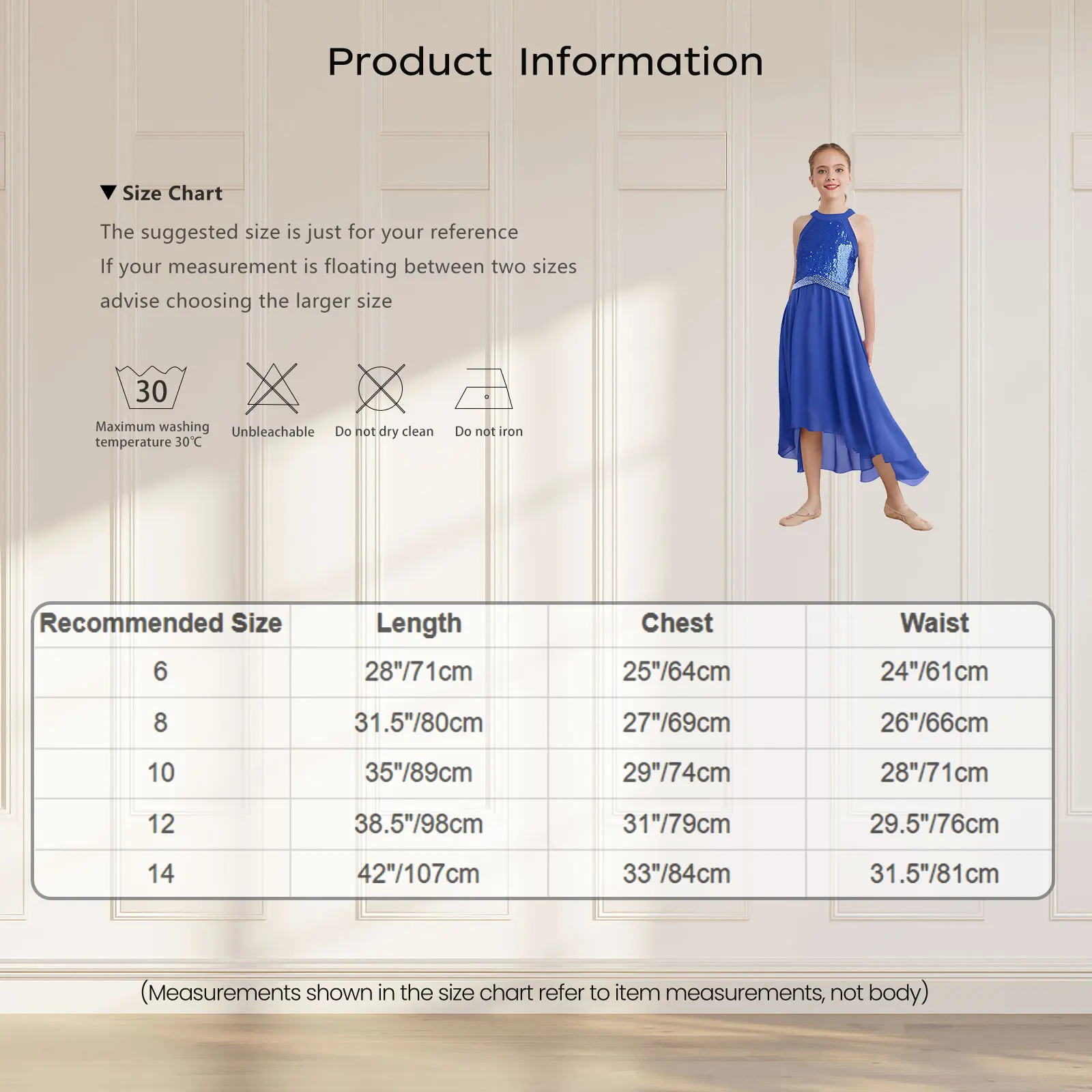 Sequin Kids Flower Girls Evening Party Dress Halter Sleeveless Rhinestone Waist Chiffon Skirt for Formal Wedding Prom Dance Ball