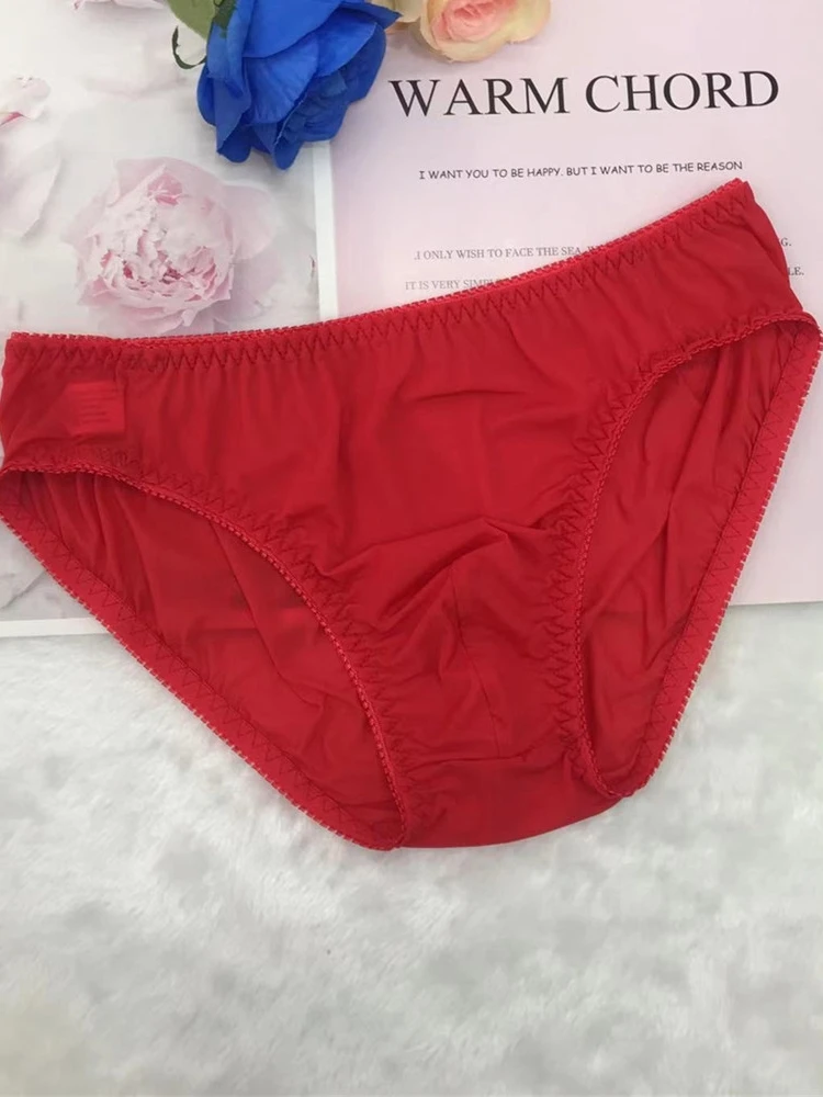 Sexy Men's Ultra-Thin Semi-Transparent Elastic Smooth Mask Underwear  Pants Close-Fitting Daily Wear Comfortable Briefs