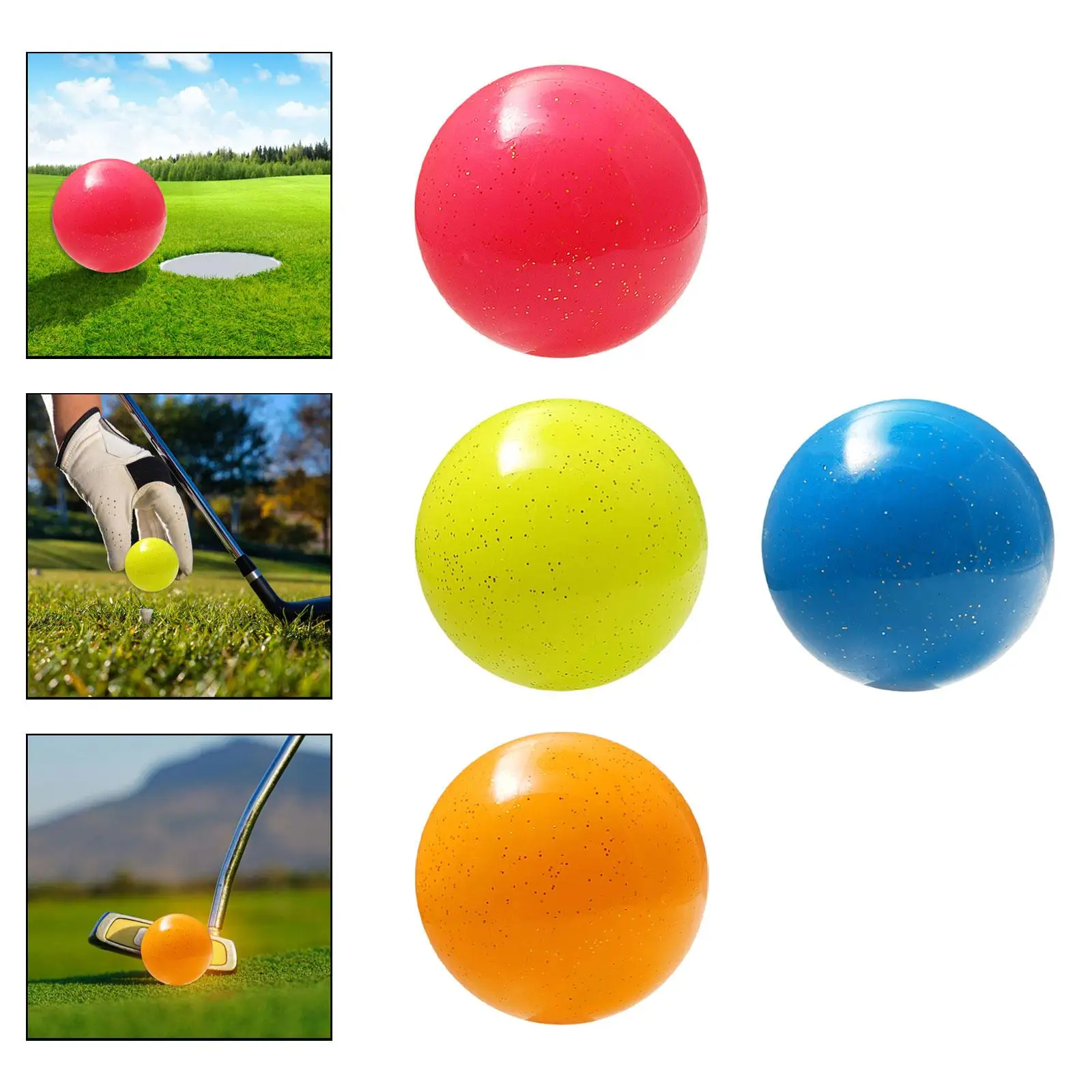 

Practice Putting Ball Golf Training Ball Resin Portable 2.36'' Outdoor Park Golf Ball for Outdoor Sport Yard Professional