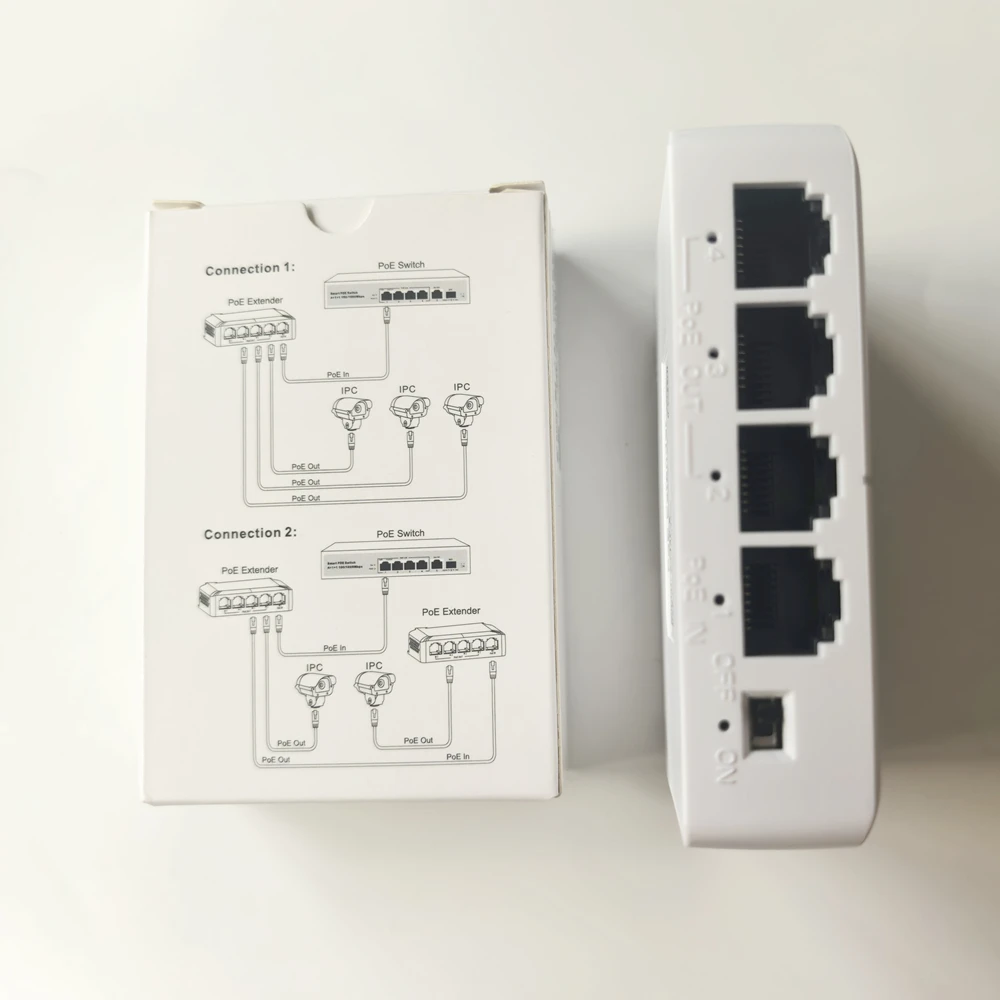 4 Port PoE Extender POE Repeater for IP Port Transmission Extender for POE Switch NVR IP Camera