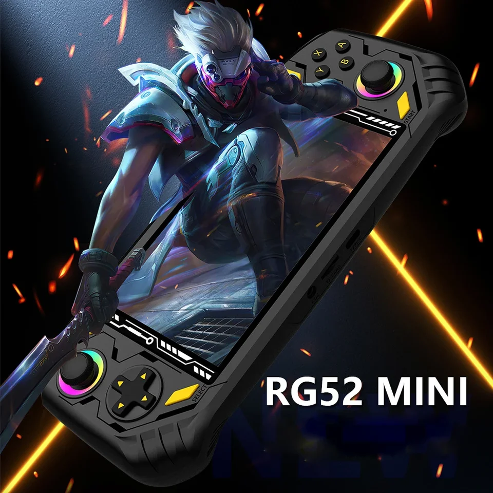 AISLPC RG52 ミニハンドヘルドゲーム機 5.5インチ IPS 1280*720 RK3562