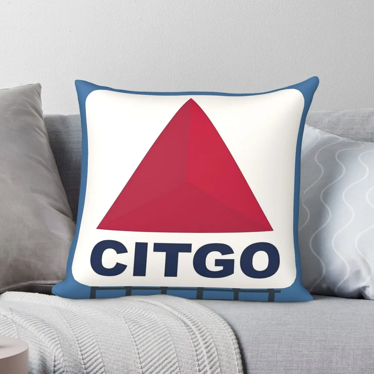 Fenway Citgo Sign Pillowcase Polyester Linen Velvet Printed Zip Decor Throw Pillow Case Car Cushion Cover 45x45