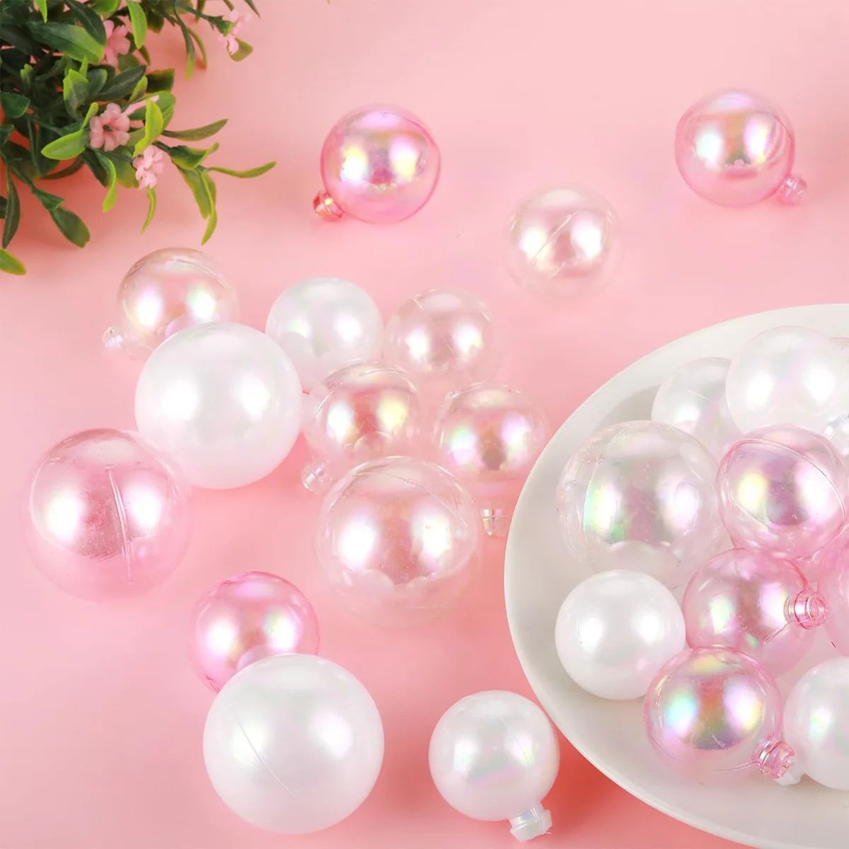 10PCS Balls Cake Toppers Bubble Ball Mini Balloon Cake Topper Pearl Insert Cupcake decorazione di nozze fai da te fornitura per feste di compleanno