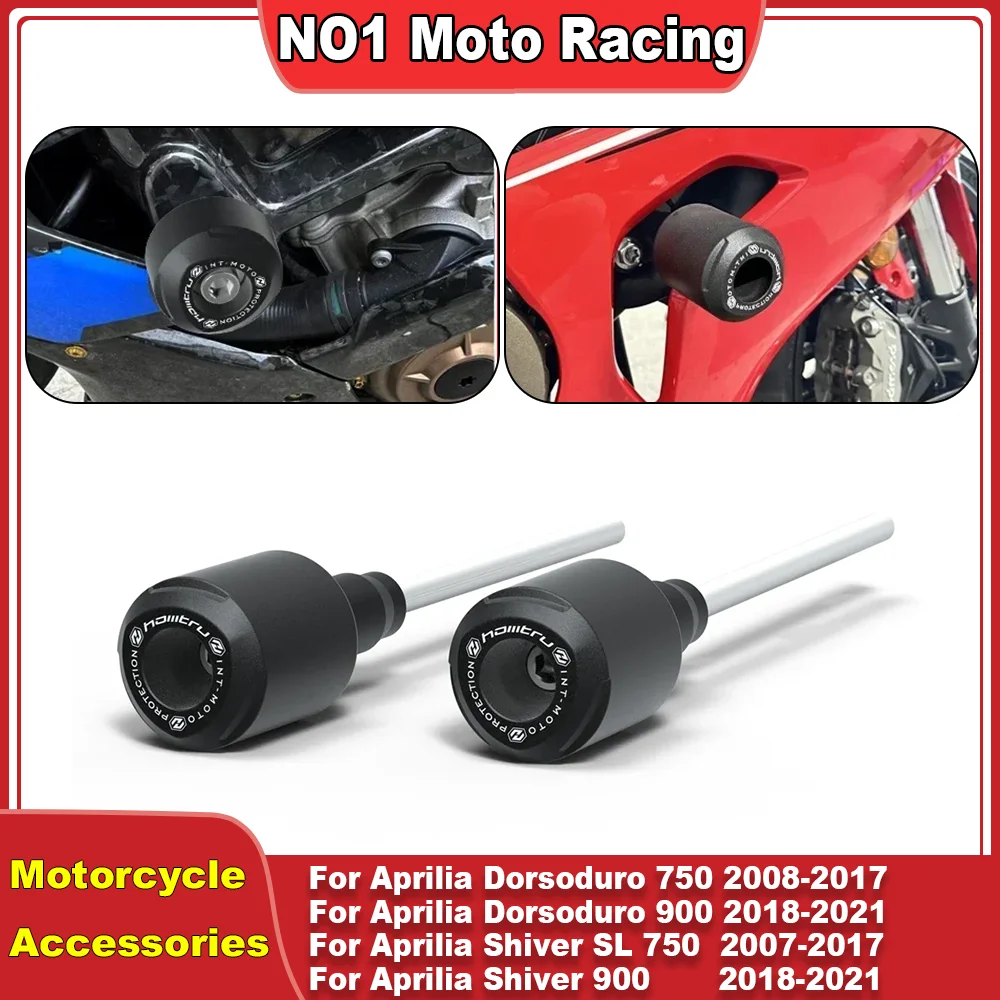 

For Aprilia Dorsoduro 750 2008-2017 / 900 2018-2021 Motorcycle Frame Sliders Crash Guard Protection Kit