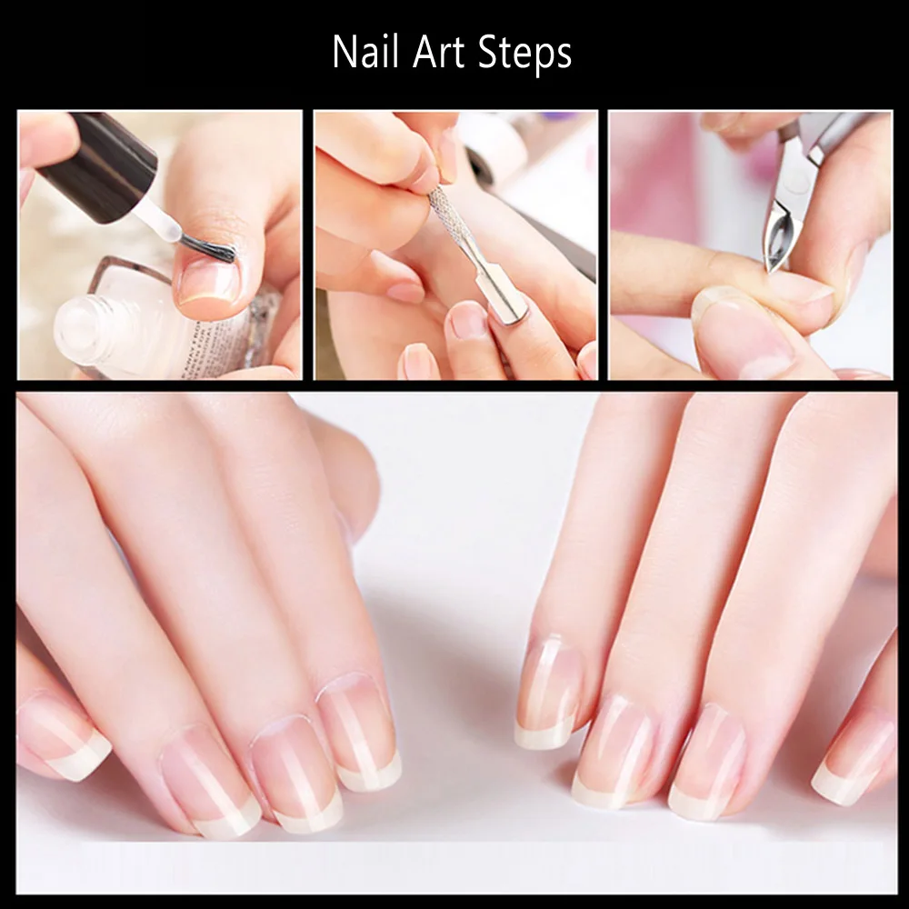 AA20-2개 네일 큐티클 푸셔 족집게 커터 니퍼 클리퍼 각질 제거기 매니큐어 아트 그루밍 도구 뷰티 네일 플라이어, B