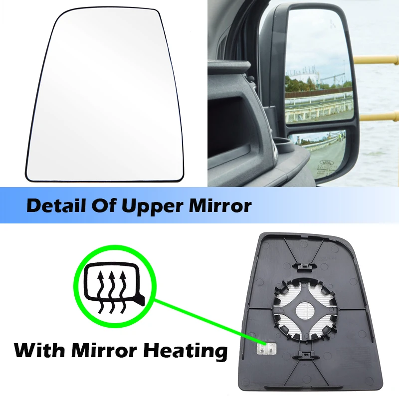 Side Rearview Mirror  Heating Glass Door Wing Mirrors Heater Fit For Ford Transit MK8 2014 2015-2020 Tourneo150 250 350 Anti-fog