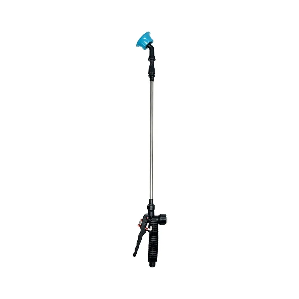 2-Piece Garden Hose Watering Wand Set with Adjustable Spray Nozzle Zinc Alloy Build and Built-in Flow Control Valve