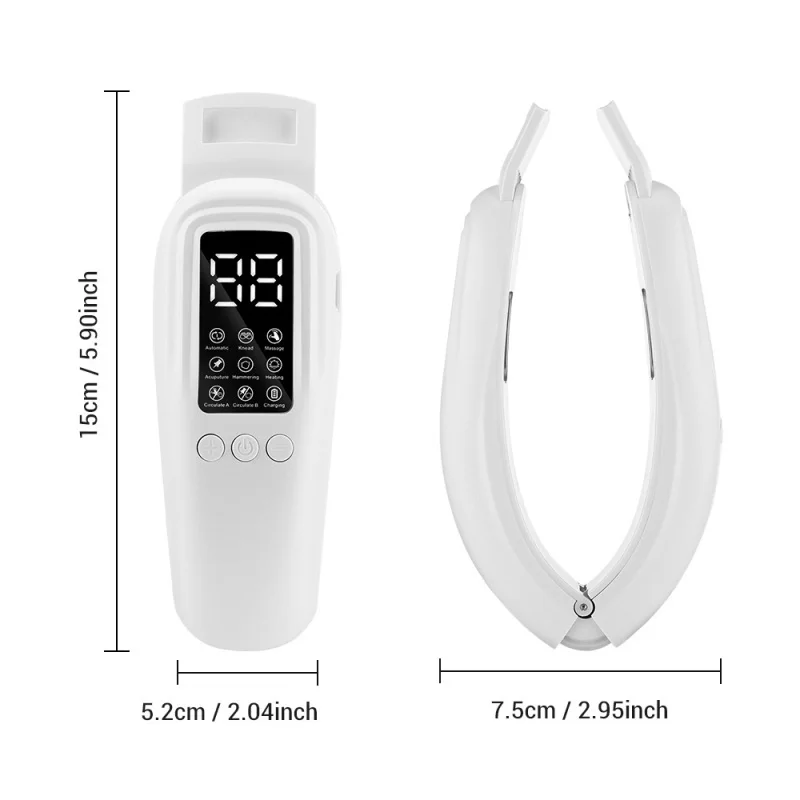 Microcurrent Heating Double Chin Face Slimming Device Facial Lifting and Firming Massager