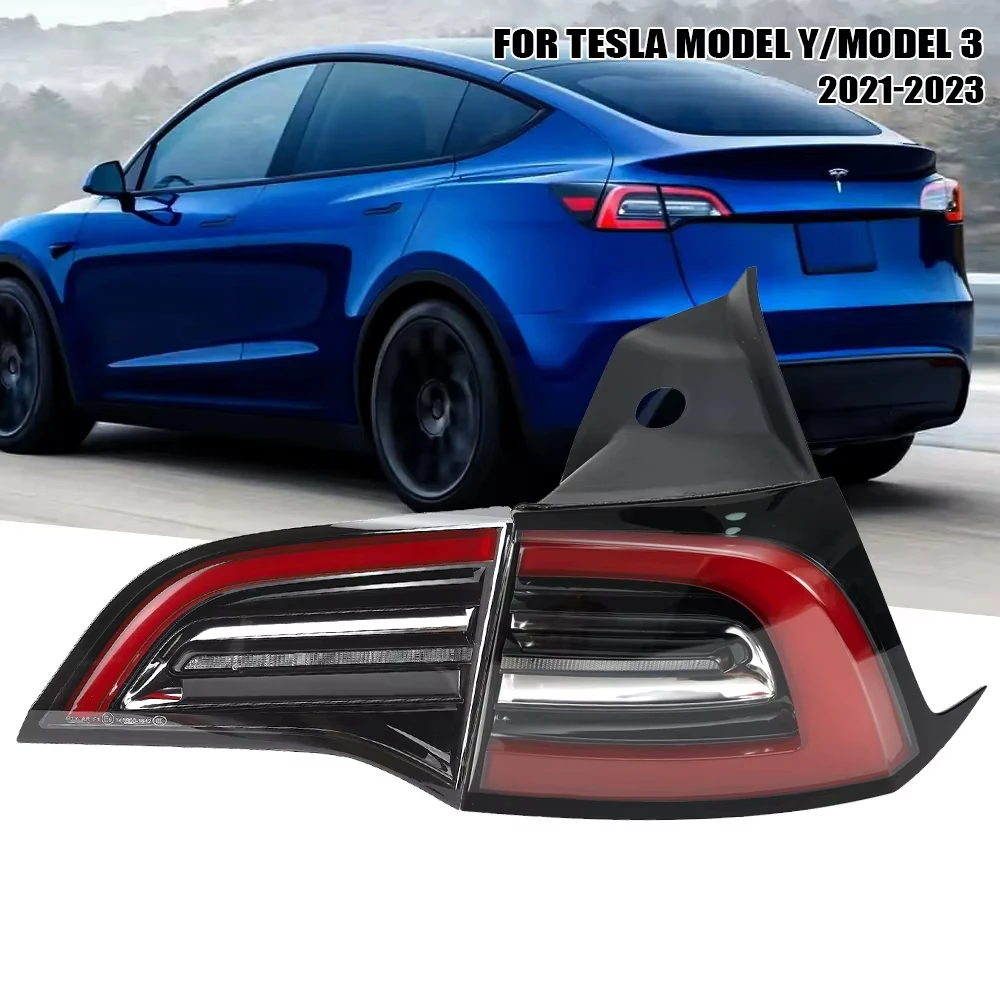 

Левый/правый боковой задний фонарь для Tesla Model Y/Model 3 2021 2022 2023, задний фонарь, стоп-сигнал с