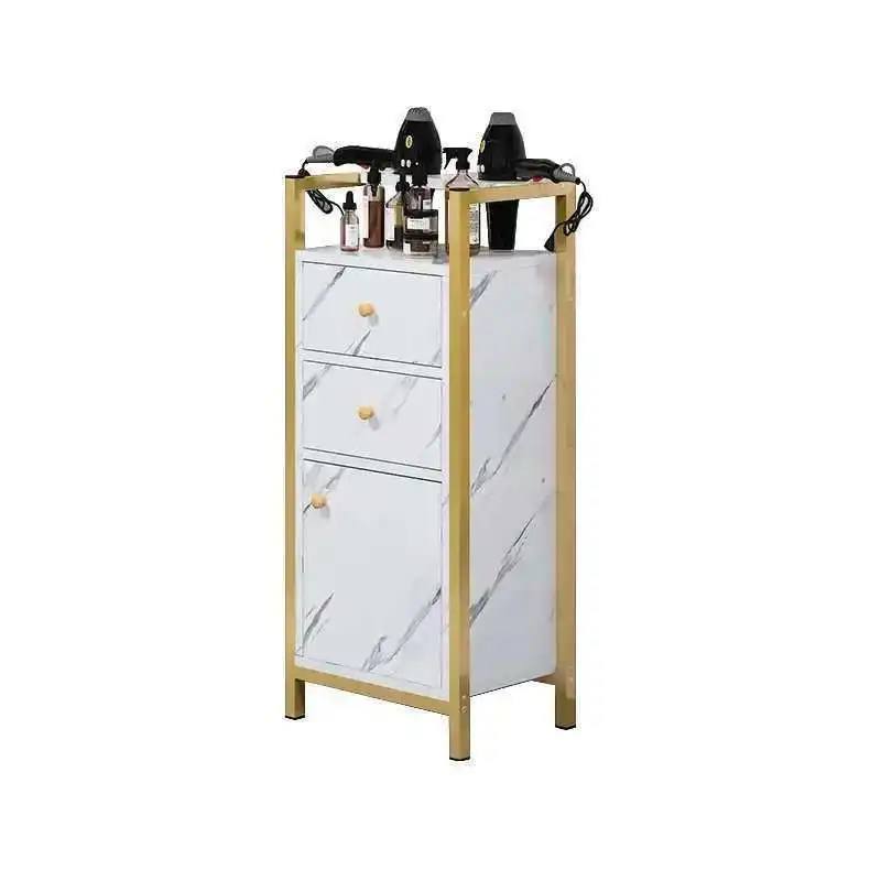 

Auxiliary Cart Hairdresser Salon Gold Hairdressing Rotating Trolley Hotel Professional Bar Makeup Aesthetics Spa Furniture Metal