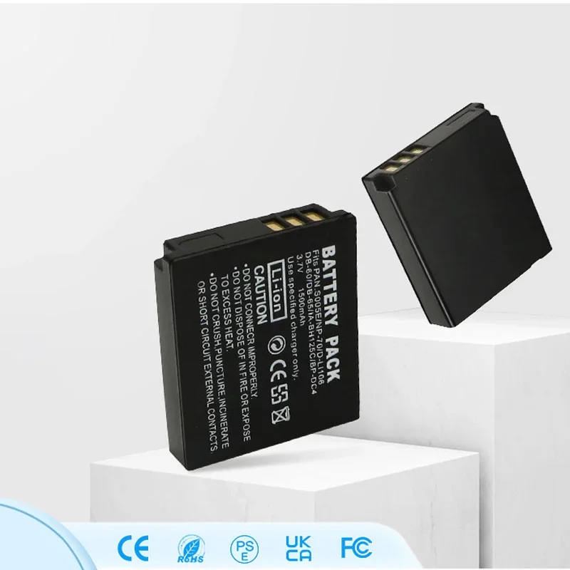 1500mAh بطاريات قابلة للشحن CGA-S005E S005 DMW-BCC12 بطارية لباناسونيك لوميكس DMC-LX1 LX2 LX3 FX3 فوجي NP-70 DB60 كاميرا