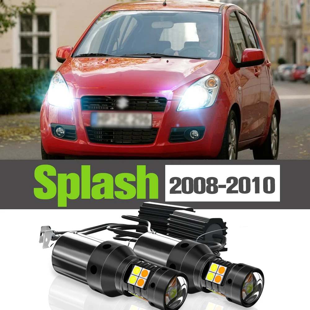 

2x LED Dual Mode Turn Signal+Daytime Running Light DRL Accessories Lamp For Suzuki Splash 2008 2009 2010