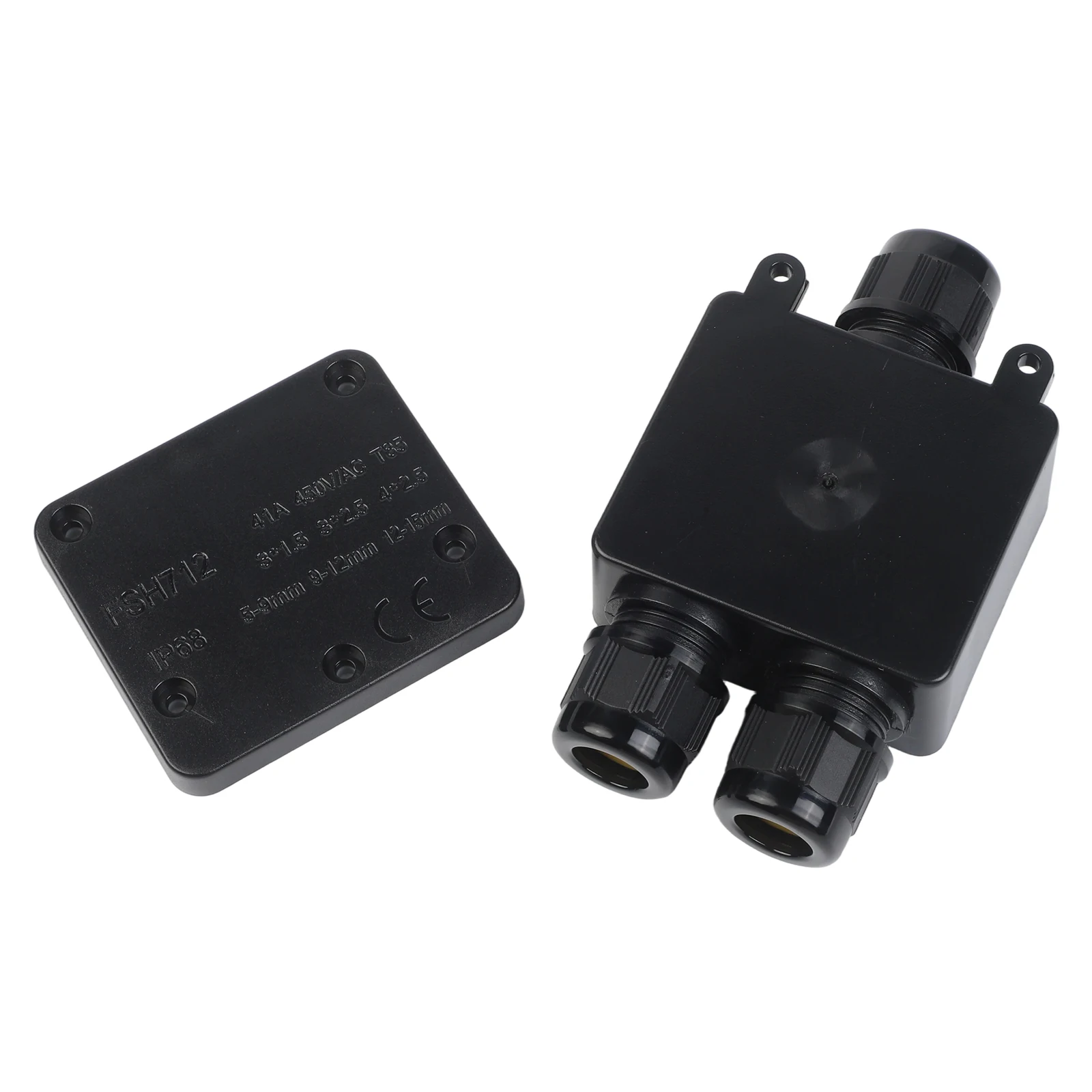 

Connection Box Junction Box PC Material Waterproof 24A 450V 54mm*29mm*27mm Cable Connector IP68 Outdoor For Indoor