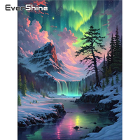 Evershine Diamond Embroidery Mountain Landscape Mosaic River DIY Full Square Round Diamond Painting Aurora Embroidery Wall Decor