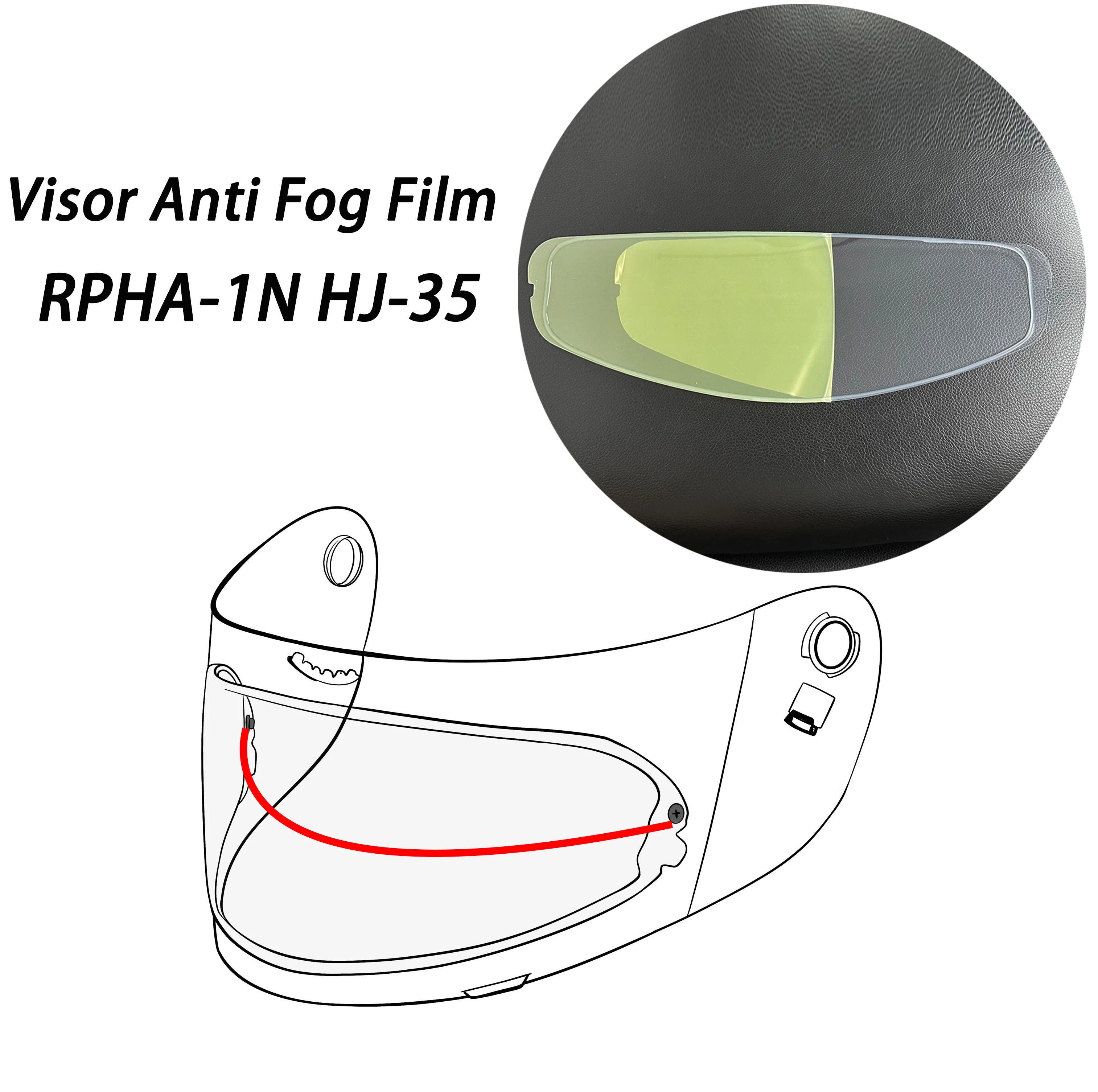 

Motorcycle Helmet Visor Anti Fog Film Fit For HJC RPHA-1N RPHA 1N Anti-fog Inserts Sticker
