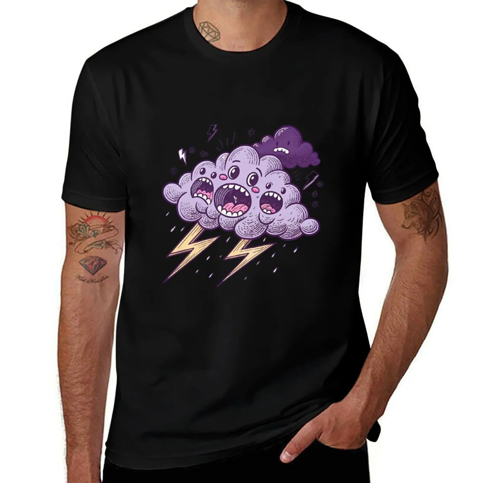

Zapz the Panic Cloud Type6 T-Shirt summer clothes funny shirt cotton designer shirts Short sleeve tee shirts men graphic