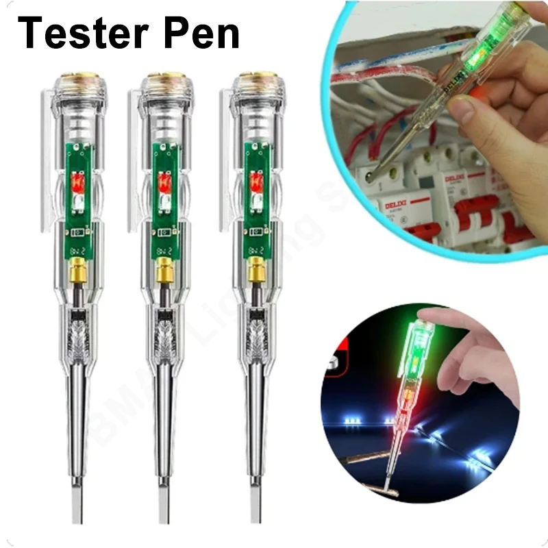 1/2/3pcs Intelligent Voltage Tester Pen With LDE Induction Power Detector Pen Electrical Screwdriver Indicator Circuit Tester