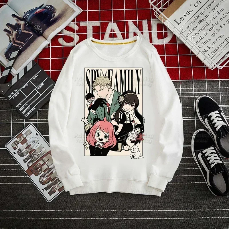 Spy Family Hoodie Spy X Family Yor Forger Sweatshirts Loid Forger Bond Pullover Harajuku Anya Smug Men's Hoodie Casual Clothes