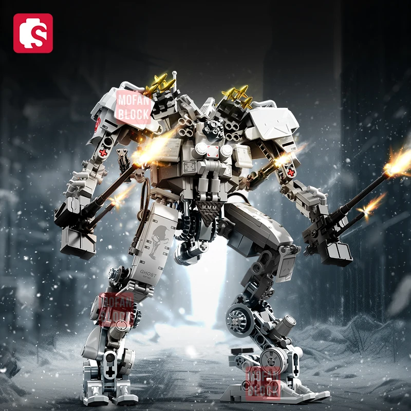 SEMBO BLOCK The Wandering Earth Mecha Mobile Robot Building Blocks MOC Classic Movie Model Assembly Bricks Boy Toy Kid For Gifts