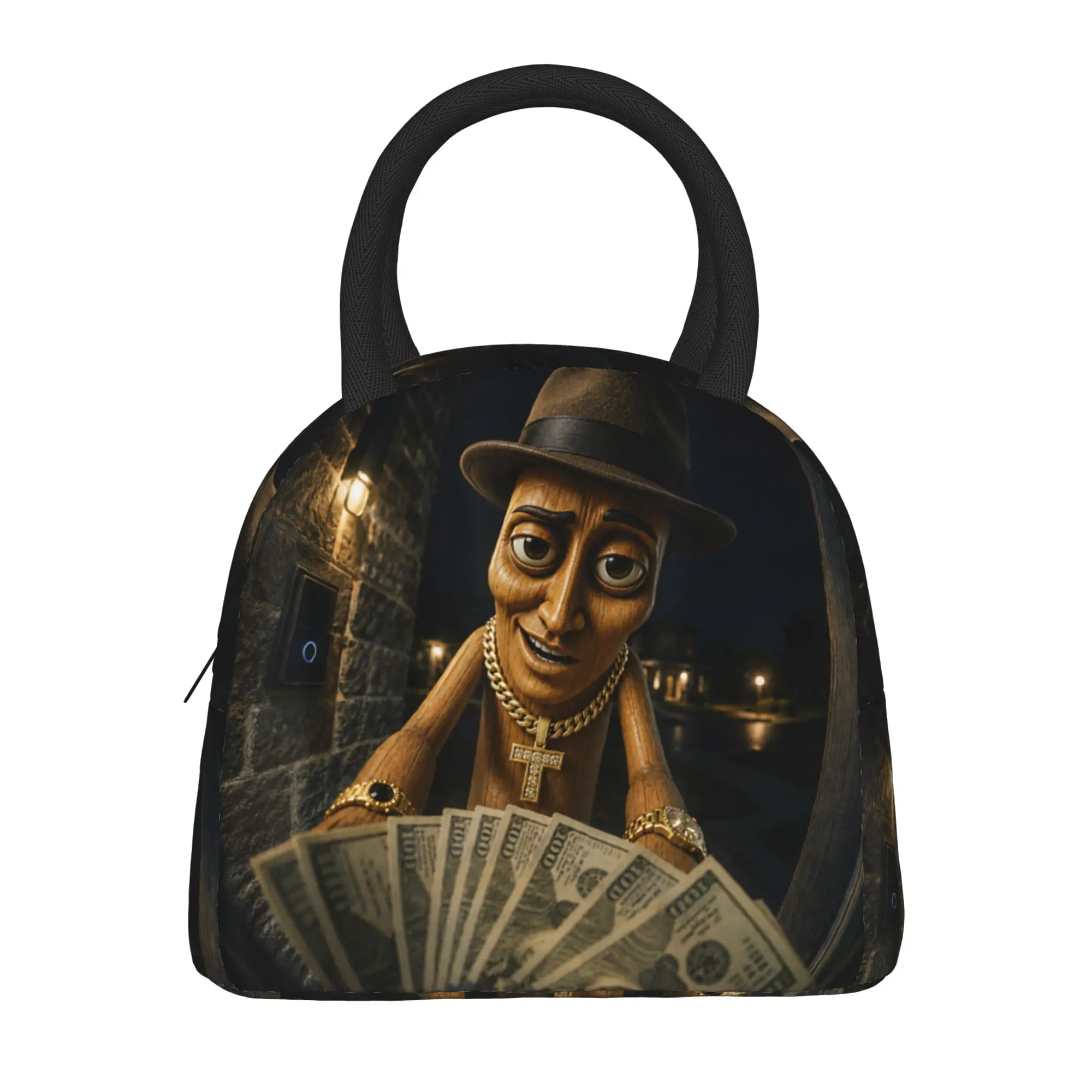 There is Motion At Your Front Door Tung Tung Tung Sahur Meme Lunch Bag Lunch Box Fashion Travel Cooler Bag Thermal Lunch Bags