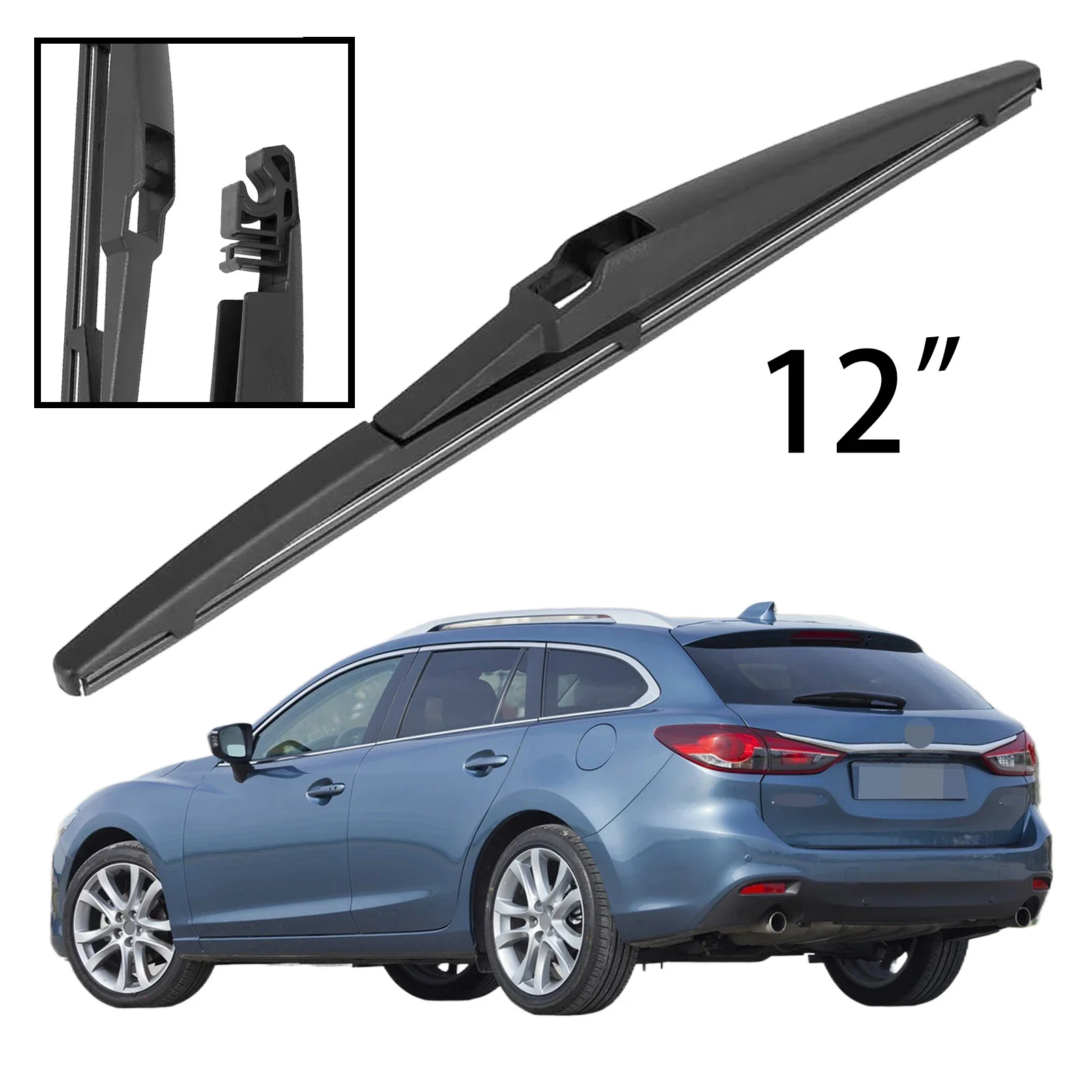 

12" Rear Windshield Windscreen Washer Wiper Blade For Mazda 6 GJ1 GL Wagon MK3 2012-2023 Car Accessories Accsesories