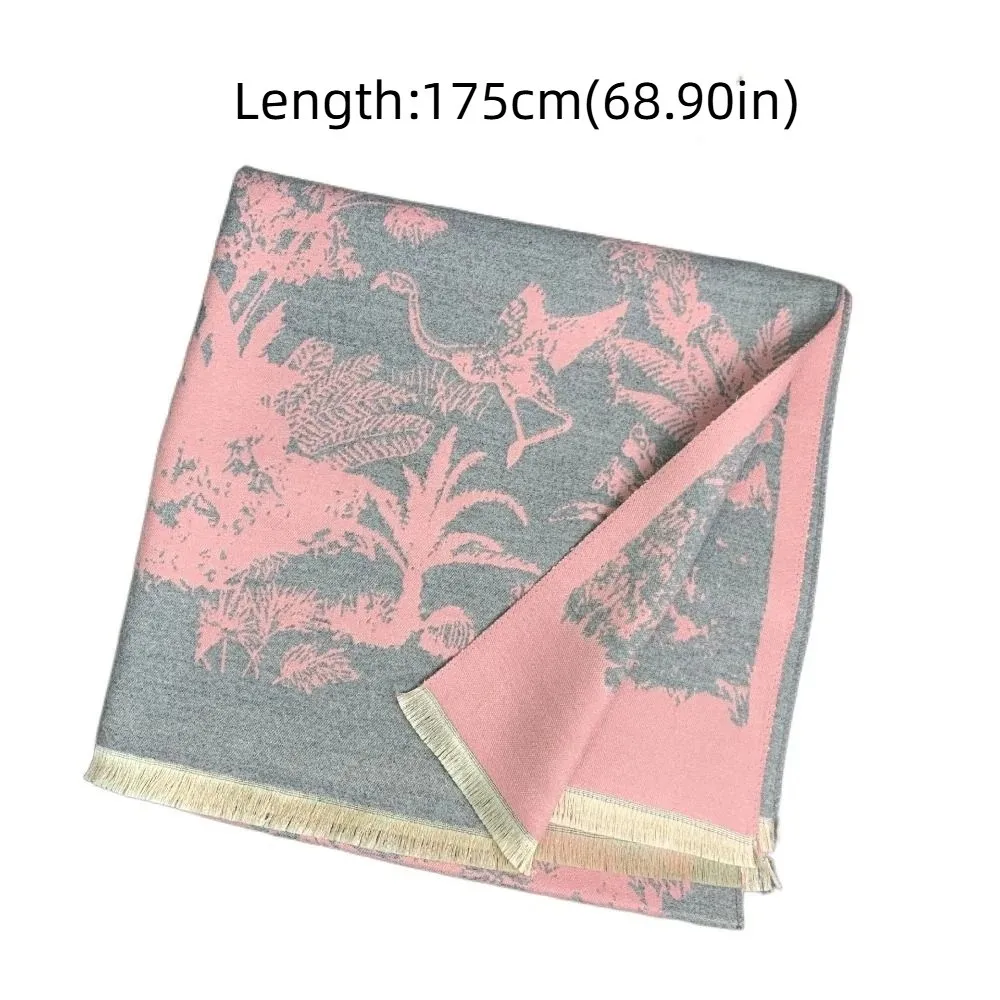 الطباعة الكبيرة العرقية نمط وشاح بوهيميا موضة تقليد الكشمير وشاح شال اكسسوارات الشتاء الدافئ شرابة الأوشحة طالب #6
