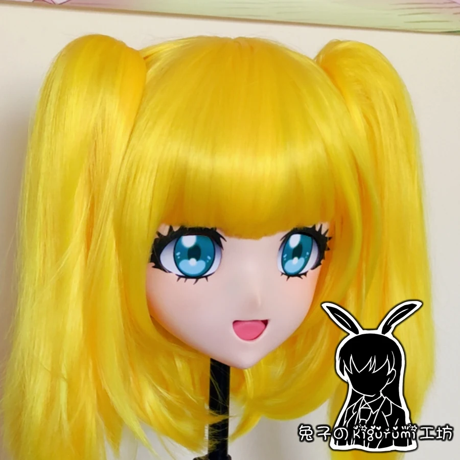 

(RB131)Customize Handmade Full Head Female/Girl Resin Japanese Cartoon Character Animego Cosplay Kigurumi Mask Crossdresser