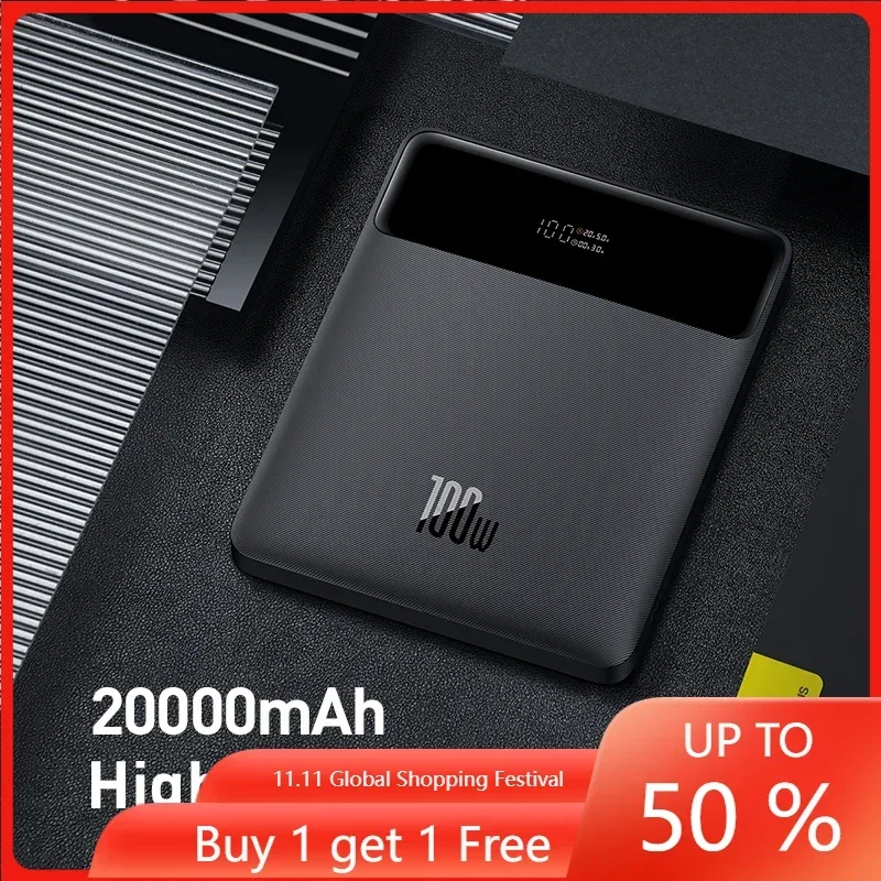 Hot sales100W Power Bank20000mAh Type C PD Fast Charging Powerbank Portable External Battery USB Quick Charge for Macbook Laptop